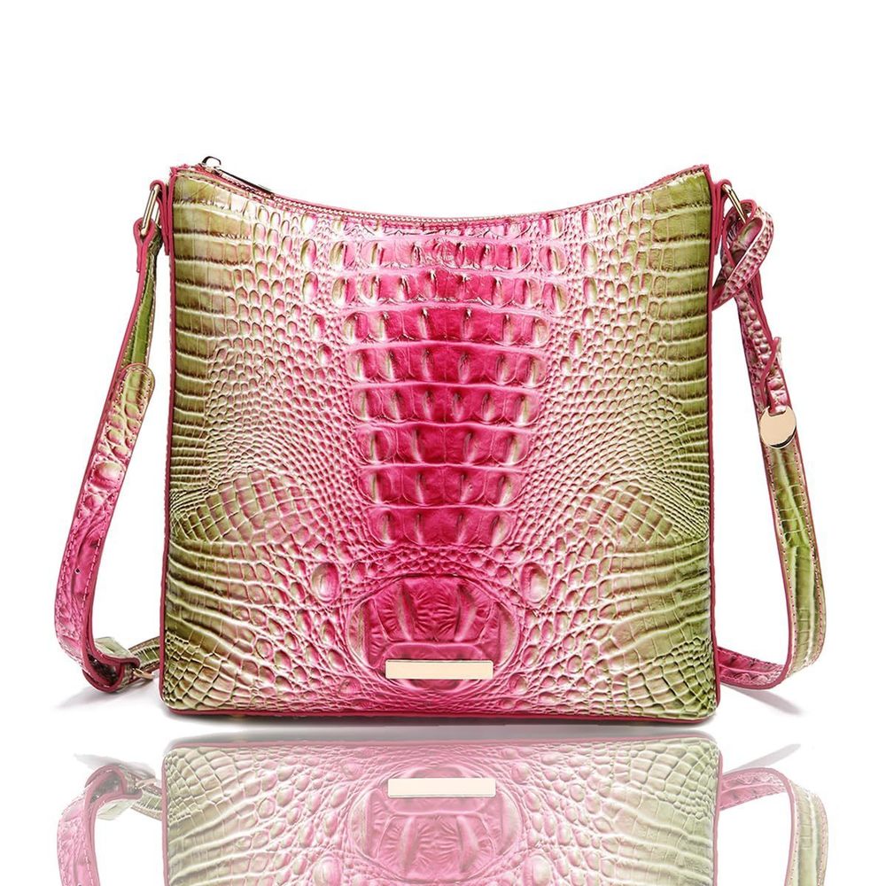 Shoulder Crocodile Flat Handbags Trendy Ladies Shoulder Bag ;)